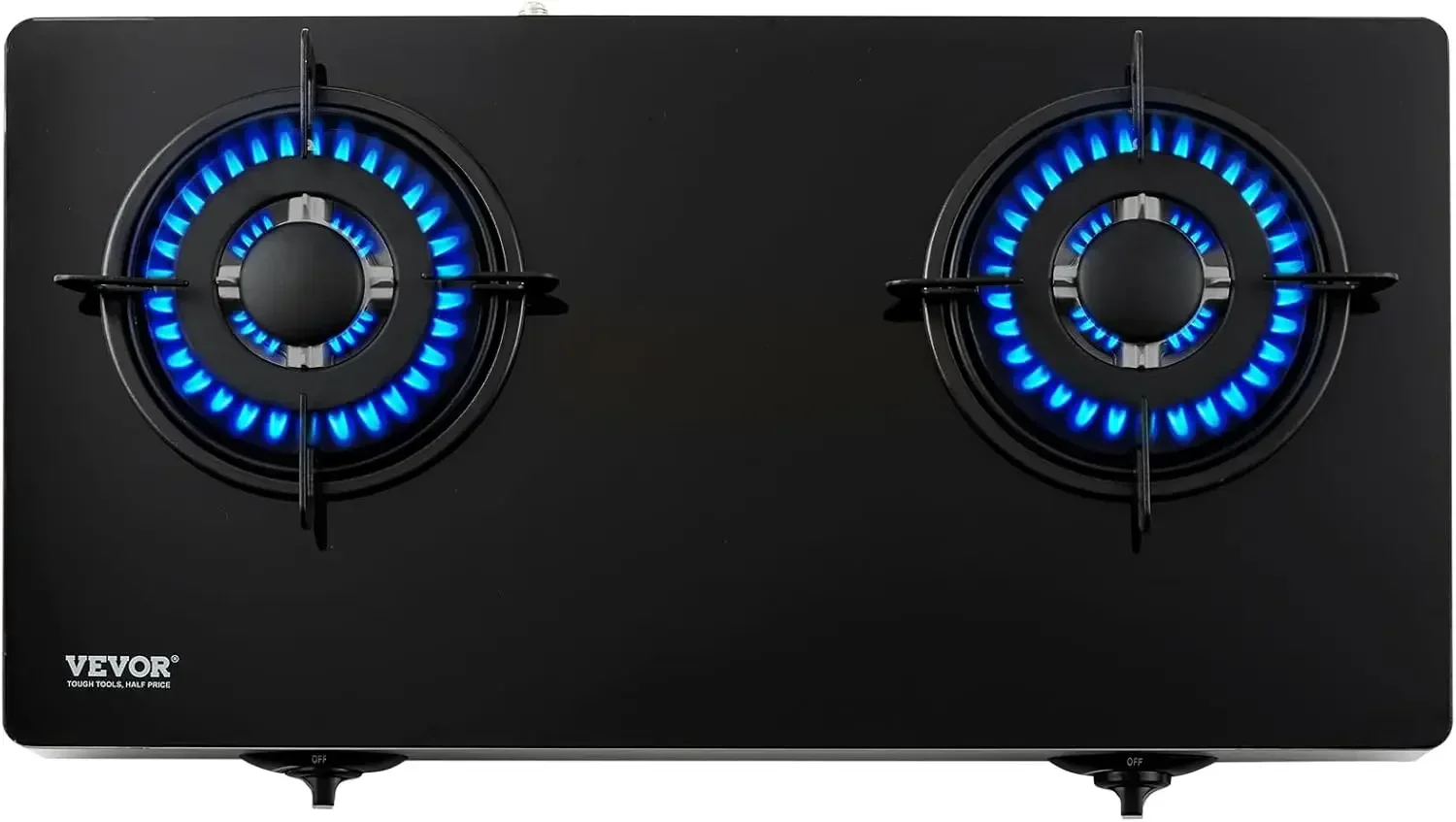 Gas Cooktop 28 inch, Max 10100BTU 2 Burners Tempered Glass Countertop Gas Stove Top, Portable Natural Gas Hob
Gas Cooktop 28 inch, Max 10100BTU 2 Burners Tempered Glass Countertop Gas Stove Top, Portable Natural Gas Hob