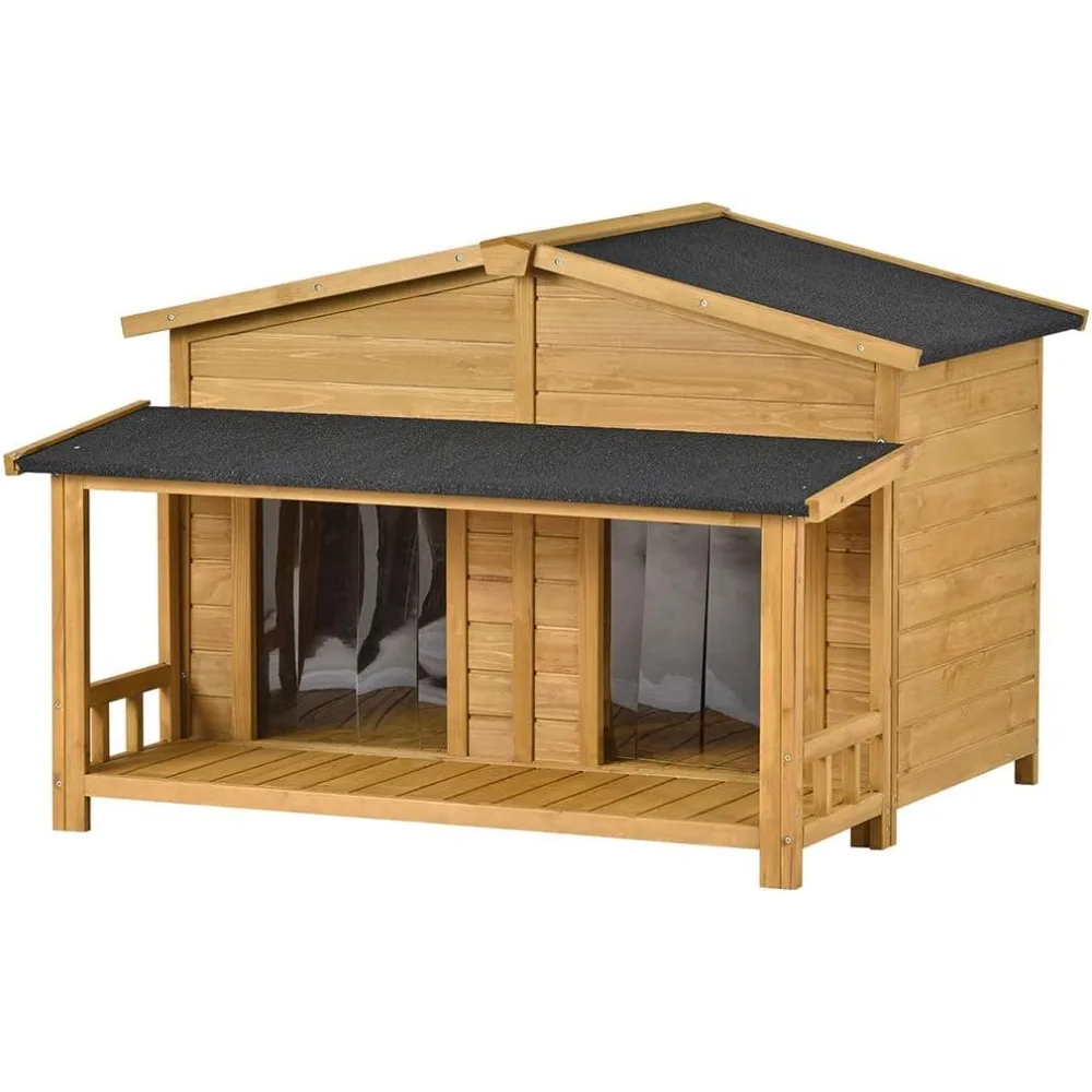 Large Dog House for 2 Dogs, Outdoor Indoor Weatherproof Feral Dog Kennel with Elevated Floor, Porch and 2 Doors, Outside Extreme
Large Dog House for 2 Dogs, Outdoor Indoor Weatherproof Feral Dog Kennel with Elevated Floor, Porch and 2 Doors, Outside Extreme
