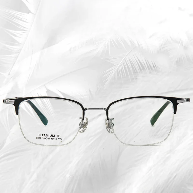 Pure Titanium Glasses Rim Men's Glasses Light Retro Two-Color Electroplated High Quality Glasses Customized Prescription
Pure Titanium Glasses Rim Men's Glasses Light Retro Two-Color Electroplated High Quality Glasses Customized Prescription