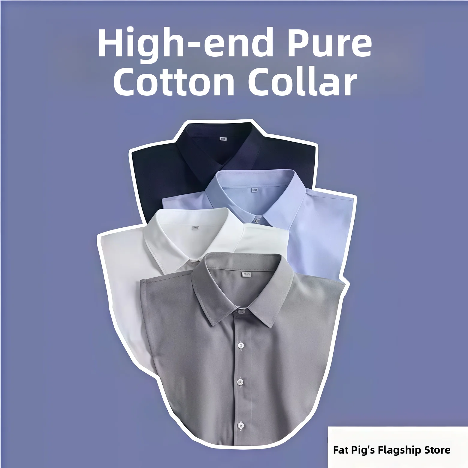 Pure Cotton Men's Casual Shirt Collar Fake Collar Workwear Versatile Formal Spring Match Fake Shirt Collar Leisure Work Uniform
Pure Cotton Men's Casual Shirt Collar Fake Collar Workwear Versatile Formal Spring Match Fake Shirt Collar Leisure Work Uniform