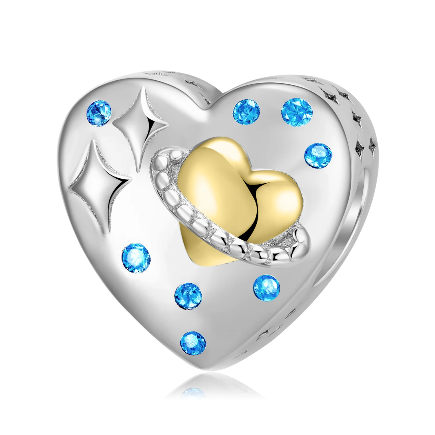 925 Sterling Silver Light Luxury Love Blue Zircon Sparkling Planet Charm Bead Fit Original Bracelet Diy Jewelry Accessories Bead
925 Sterling Silver Light Luxury Love Blue Zircon Sparkling Planet Charm Bead Fit Original Bracelet Diy Jewelry Accessories Bead