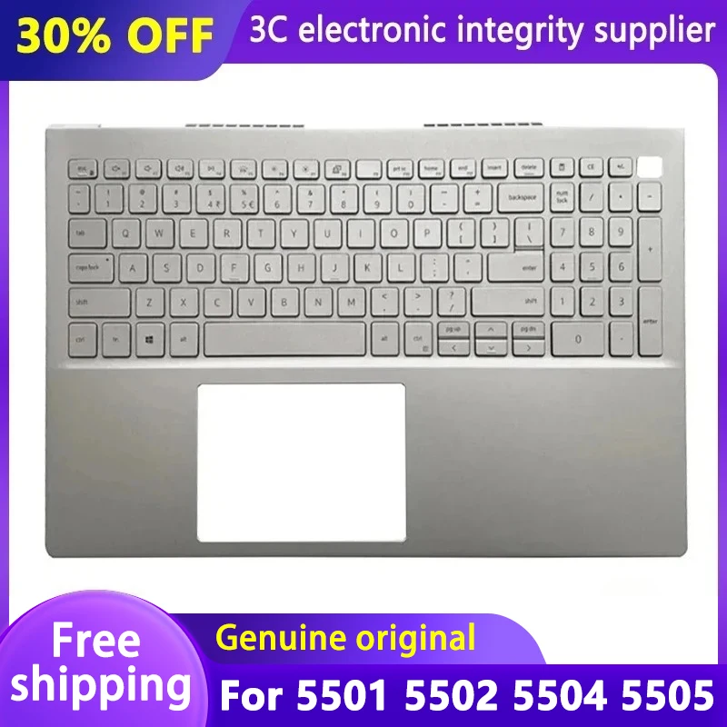 Новинка для Inspiron 5501 5502 5504 5505, оригинальная подставка для рук для ноутбука с американской подсветкой, верхняя крышка клавиатуры, корпус C, серебристый
Новинка для Inspiron 5501 5502 5504 5505, оригинальная подставка для рук для ноутбука с американской подсветкой, верхняя крышка клавиатуры, корпус C, серебристый