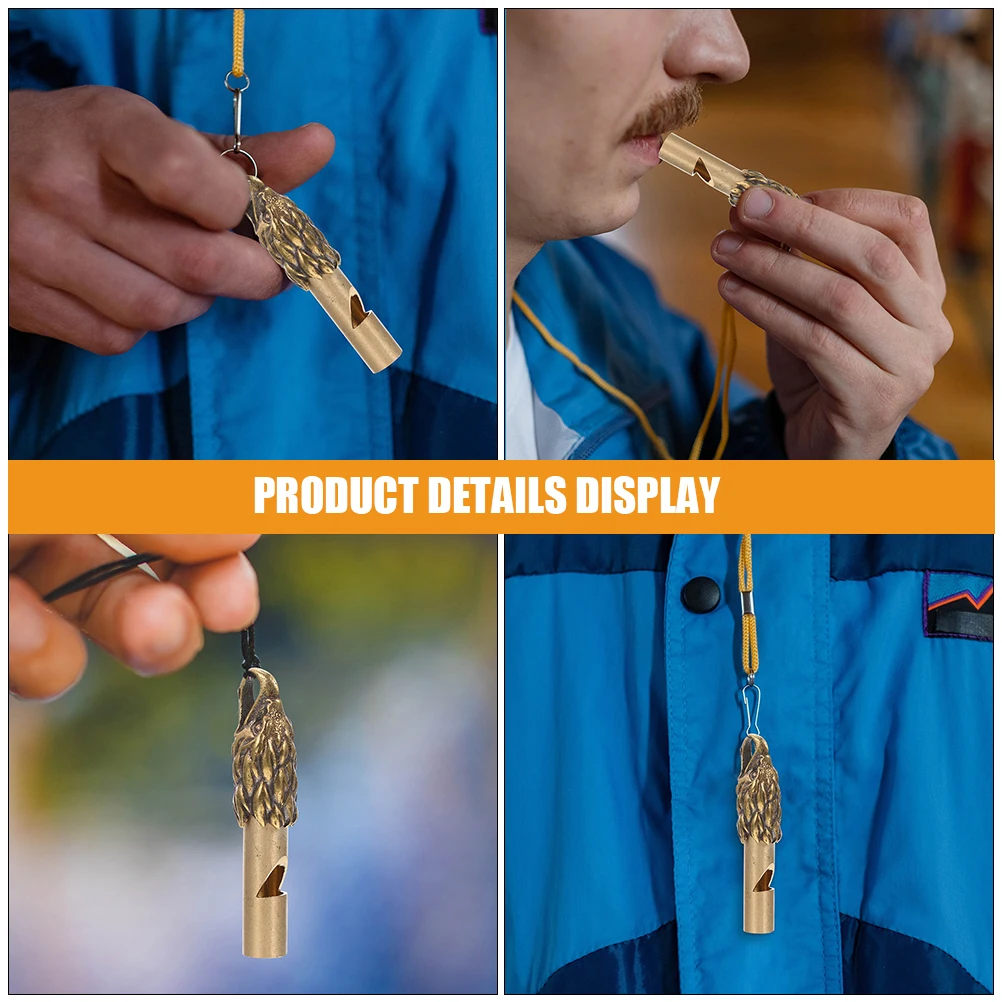 2 Pcs Retro Whistle Keychain Emergency Whistles Camping Copper Hiking Outdoor Life-saving Metal Survival
2 Pcs Retro Whistle Keychain Emergency Whistles Camping Copper Hiking Outdoor Life-saving Metal Survival