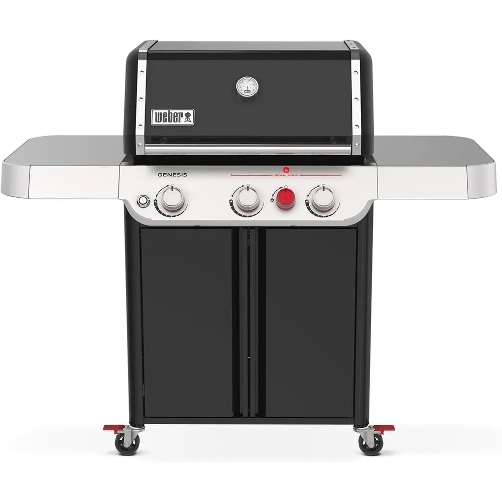 Genesis E-325 Liquid Propane Gas Grill or Outdoor Cooking, 3 Burners, Black – Porcelain-Enameled, Cast-Iron Grates, eBlu Burners
Genesis E-325 Liquid Propane Gas Grill or Outdoor Cooking, 3 Burners, Black – Porcelain-Enameled, Cast-Iron Grates, eBlu Burners