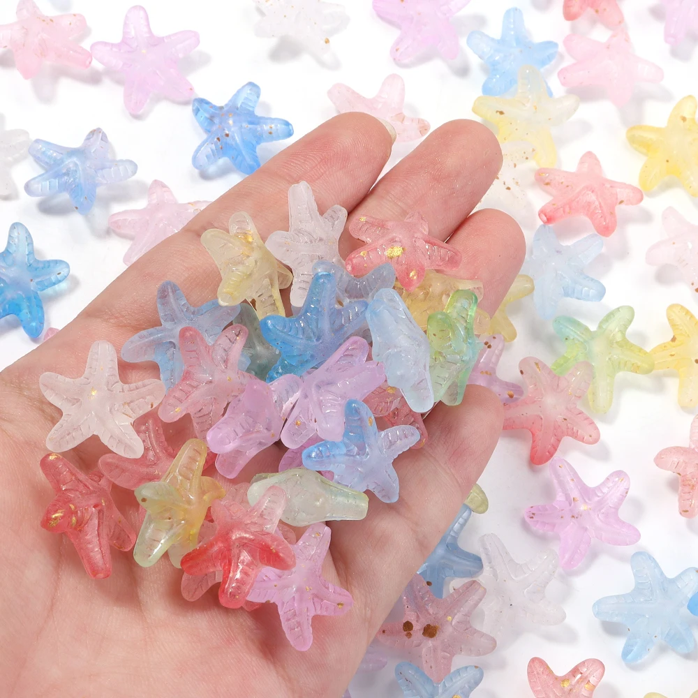 50Pcs Gradient Color Acrylic Starfish Bead Earring Beads for Women DIY Making Necklaces Earring Jewelry Accessories
50Pcs Gradient Color Acrylic Starfish Bead Earring Beads for Women DIY Making Necklaces Earring Jewelry Accessories 