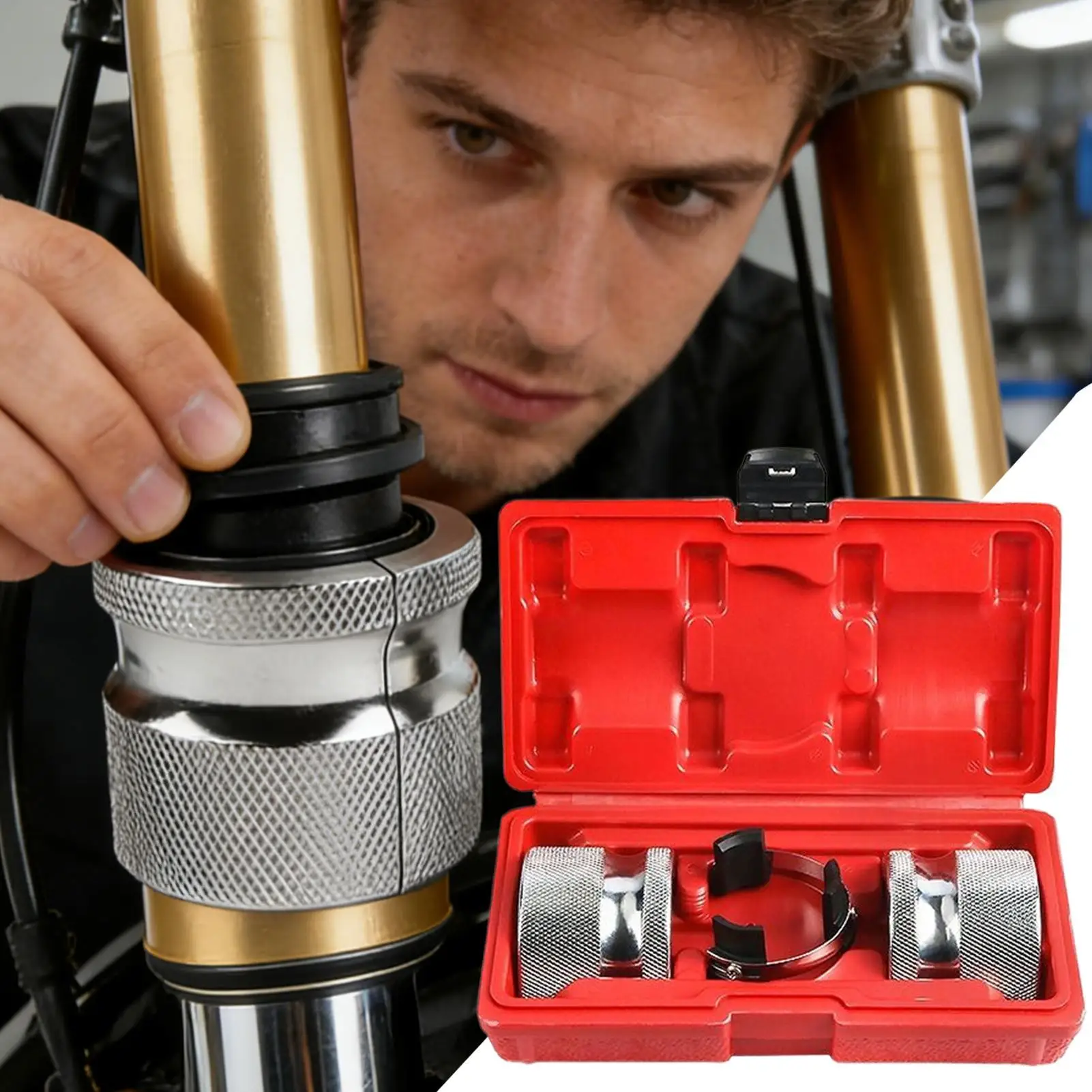 Seal Driver Kit Fork Seal Removal Equipment Motorbike Shock Driver Set For Outdoor Motorbike Motorcycle Dirtbike Mountain Garage
Seal Driver Kit Fork Seal Removal Equipment Motorbike Shock Driver Set For Outdoor Motorbike Motorcycle Dirtbike Mountain Garage