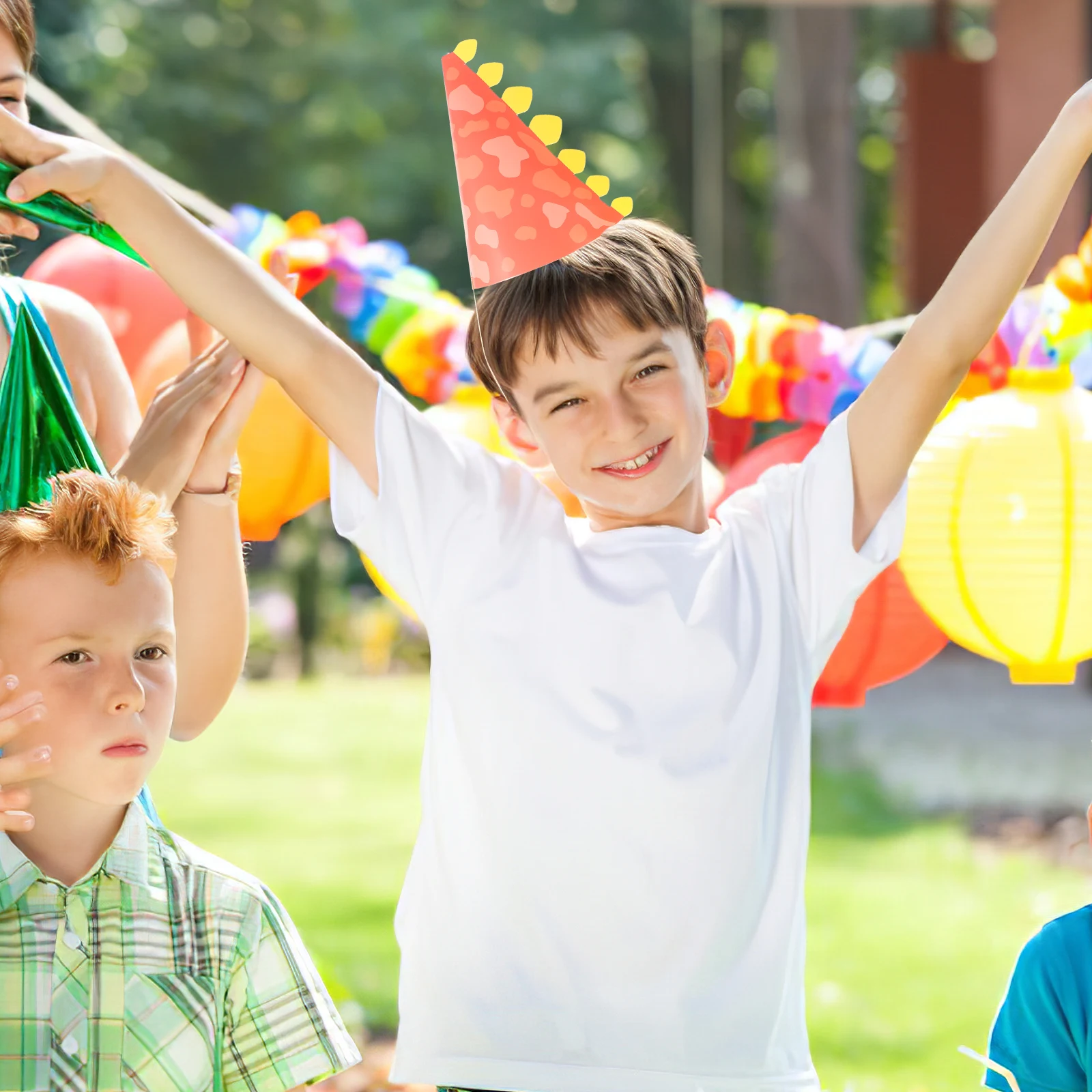 10pcs Birthday Hats Dinosaur Party Hats for Kids Boys Girls Child Paper 5 Colors Cartoon Cone Shaped Celebration Gifts
10pcs Birthday Hats Dinosaur Party Hats for Kids Boys Girls Child Paper 5 Colors Cartoon Cone Shaped Celebration Gifts