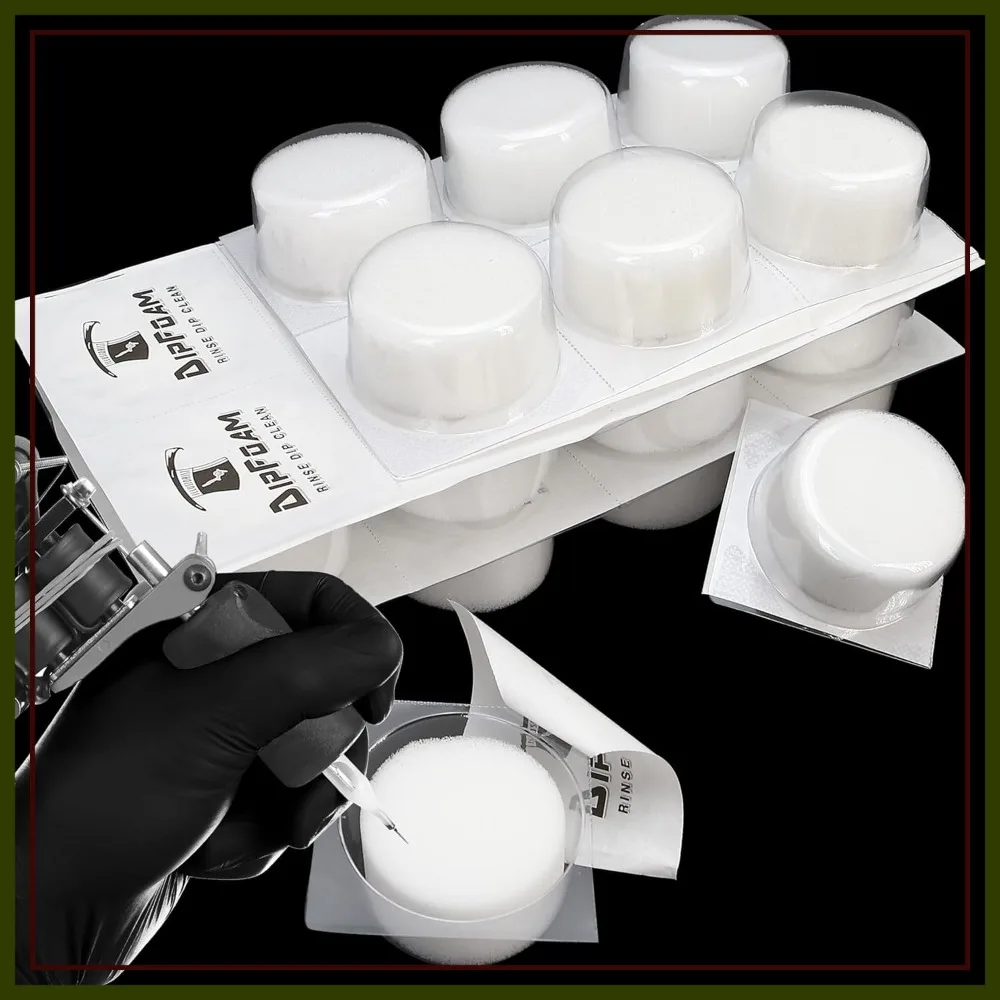 24PCS Tattoo Rinse Cups, Disposable Dip Foam Needle Cleaner Washer Caps for Cleaning Cartridge Needle and Tip
24PCS Tattoo Rinse Cups, Disposable Dip Foam Needle Cleaner Washer Caps for Cleaning Cartridge Needle and Tip