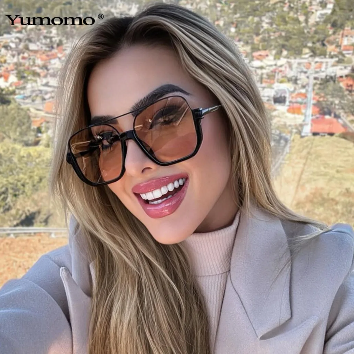 2025 New Korean Style Fashionable Sunglasses Half-Frame Sunglasses Street Photography Large Frame Double Bridge Anti-Uv Sunglasses
2025 New Korean Style Fashionable Sunglasses Half-Frame Sunglasses Street Photography Large Frame Double Bridge Anti-Uv Sunglasses