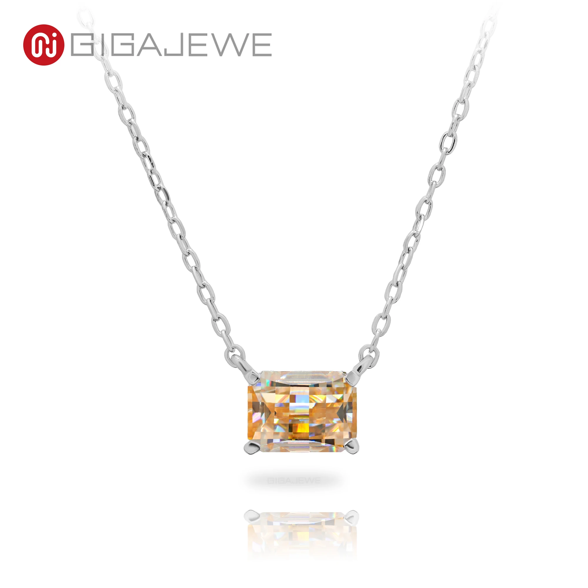 GIGAJEWE Moissanite Pixel Cut Pendant Necklace 6x8mm 2.0ct VVS1 925 Silver 18K Gold Plated Elegant Jewelry Gift
GIGAJEWE Moissanite Pixel Cut Pendant Necklace 6x8mm 2.0ct VVS1 925 Silver 18K Gold Plated Elegant Jewelry Gift