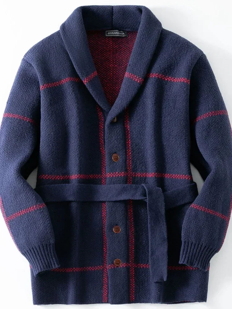 Men Autumn Winter Cardigan Mid Length Coat Sweaters Turn Down Collar Print Thick Coats Casual Lace Up Belt Splice Open Stitch
Men Autumn Winter Cardigan Mid Length Coat Sweaters Turn Down Collar Print Thick Coats Casual Lace Up Belt Splice Open Stitch