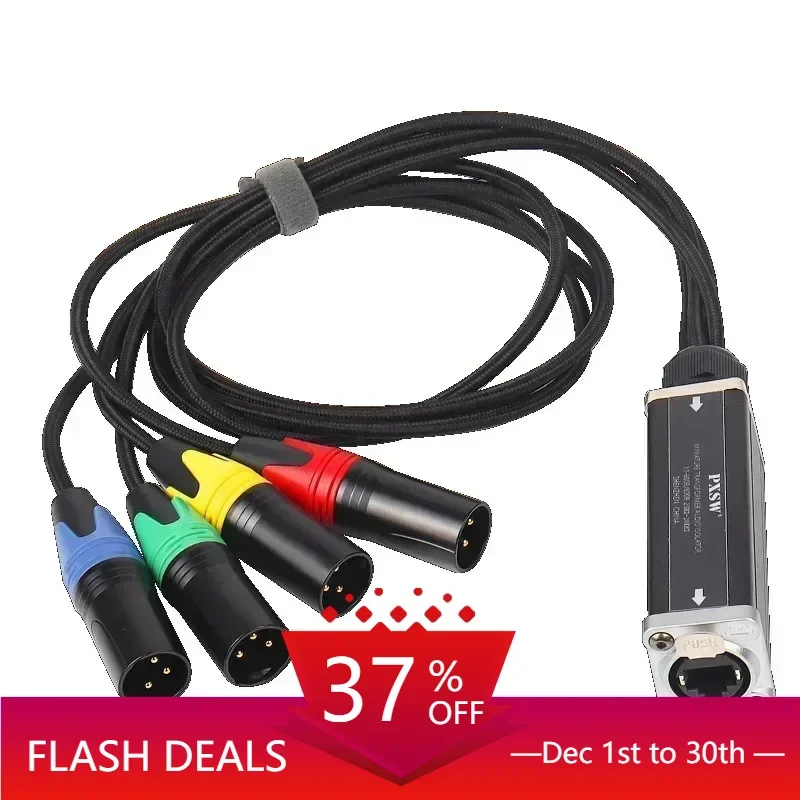 Network Converter RJ45 CAT5/6 With Shielded to 4 Channel 3Pin XLR Connector Multi Network Receiver Cable for Speaker Male/Female
Network Converter RJ45 CAT5/6 With Shielded to 4 Channel 3Pin XLR Connector Multi Network Receiver Cable for Speaker Male/Female