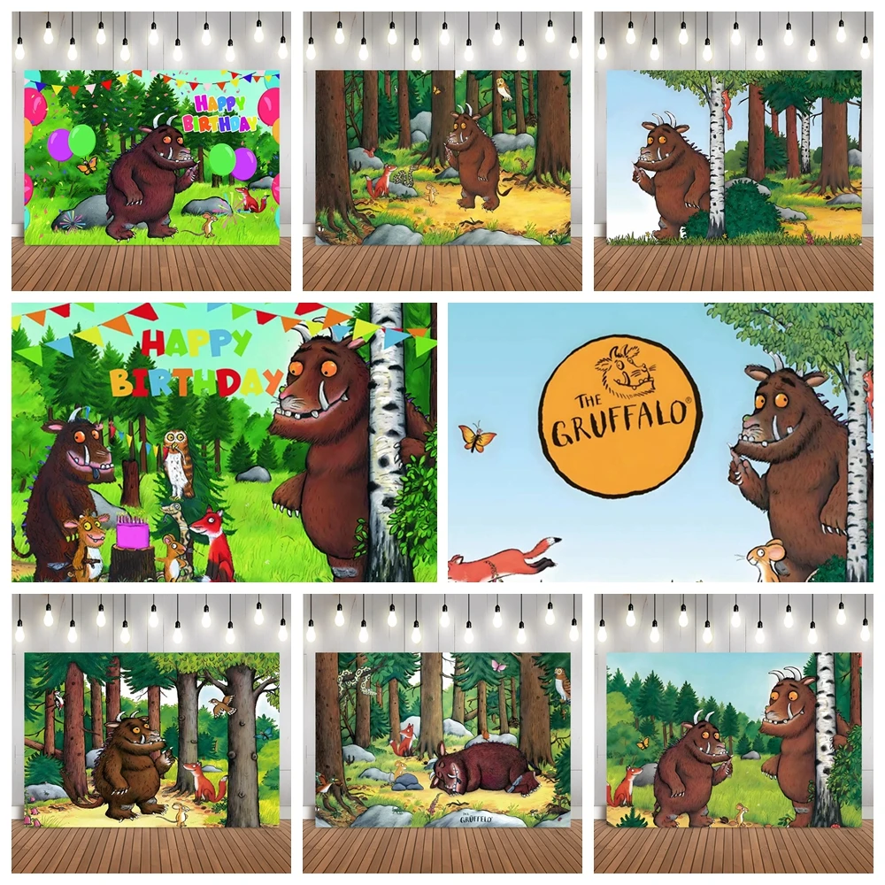 Gruffalo Woodland Animals Birthday Party Backdrop Enchanted Forest Baby Shower Photo Booth Banner Custom Kid Cartoon Theme Decor
Gruffalo Woodland Animals Birthday Party Backdrop Enchanted Forest Baby Shower Photo Booth Banner Custom Kid Cartoon Theme Decor