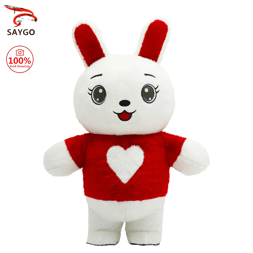 Love Rabbit Inflatable Costume Mascot Parade Adult Character Cosplay Animal Birthday Halloween Party Event Plush Set
Love Rabbit Inflatable Costume Mascot Parade Adult Character Cosplay Animal Birthday Halloween Party Event Plush Set