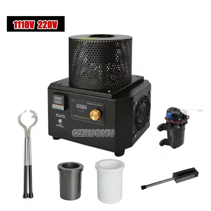 1-3 KG Portable Fast Heating Temperature Control Induction Melting Furnace Gold Smelting Machine Jewelry Making Tool
1-3 KG Portable Fast Heating Temperature Control Induction Melting Furnace Gold Smelting Machine Jewelry Making Tool