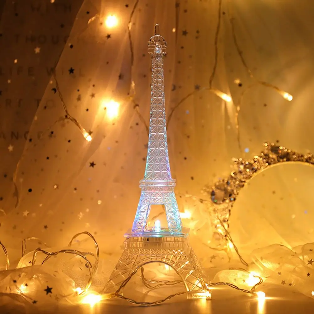 Beautiful Safety Colorful lights Paris fashion style Mobile power Tower light Desktop decoration Eiffel Tower Night light 
Beautiful Safety Colorful lights Paris fashion style Mobile power Tower light Desktop decoration Eiffel Tower Night light