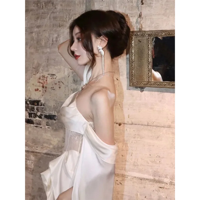 CyAdult Ceremony Dress Light Luxury Toast White Satin Tube Top
CyAdult Ceremony Dress Light Luxury Toast White Satin Tube Top