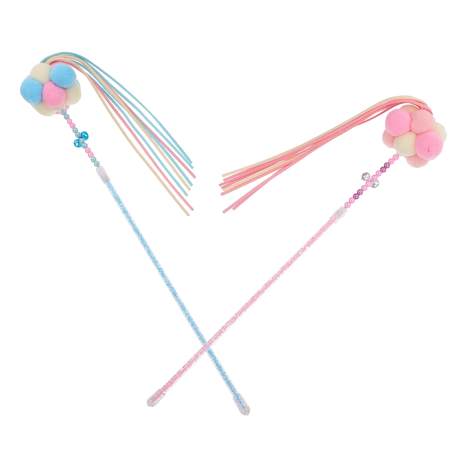 2 Pcs Teaser Stick Durable Plastic Toy Toy Workmanship Interactive Kitten Playing Rods Pet W
2 Pcs Teaser Stick Durable Plastic Toy Toy Workmanship Interactive Kitten Playing Rods Pet W