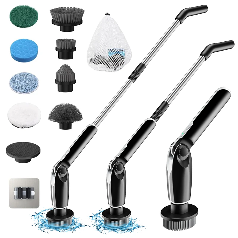 Scrubber Electric Cleaning Brush Cordless Spin Scrubber Spin Scrubber With Long Handle Cleans
Scrubber Electric Cleaning Brush Cordless Spin Scrubber Spin Scrubber With Long Handle Cleans