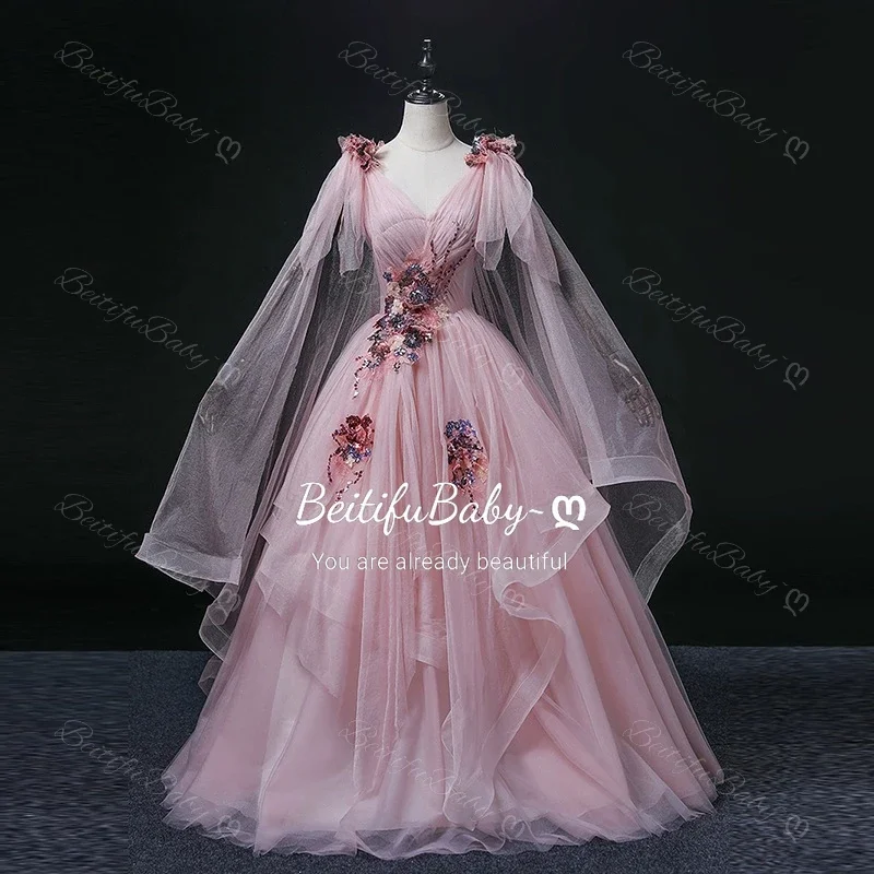 Customized 2025 Women's Evening Party Dress V-neck Sleeveless Organza Princess Style Appliques A-line Banquet Dresses for Women
Customized 2025 Women's Evening Party Dress V-neck Sleeveless Organza Princess Style Appliques A-line Banquet Dresses for Women