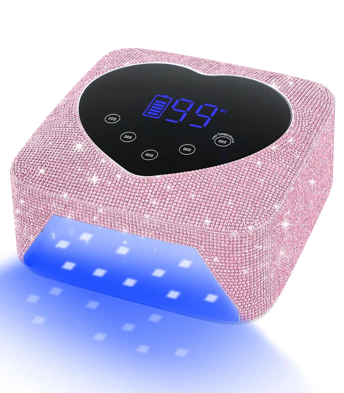 74W Cordless Rechargeable UV Nail Lamp, Fast Gel Polish Dryer Curing Light with 5 Timer Settings, Touch Control & Auto Sensor for Salon & Home Use
74W Cordless Rechargeable UV Nail Lamp, Fast Gel Polish Dryer Curing Light with 5 Timer Settings, Touch Control & Auto Sensor for Salon & Home Use