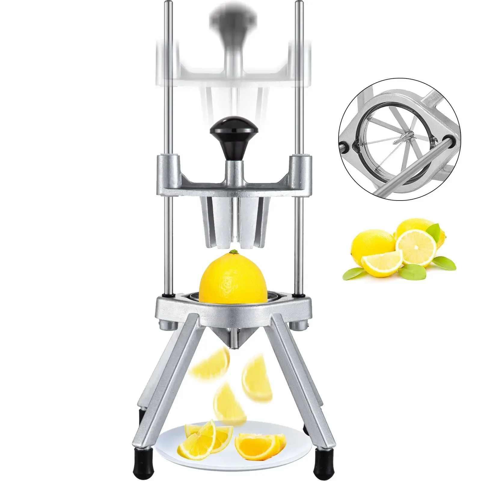 8-Section Commercial Easy Wedger Stainless Steel Blade Fruit Lime Slicer, Lemon Cutter 8 Wedges for Bar Restaurant
8-Section Commercial Easy Wedger Stainless Steel Blade Fruit Lime Slicer, Lemon Cutter 8 Wedges for Bar Restaurant