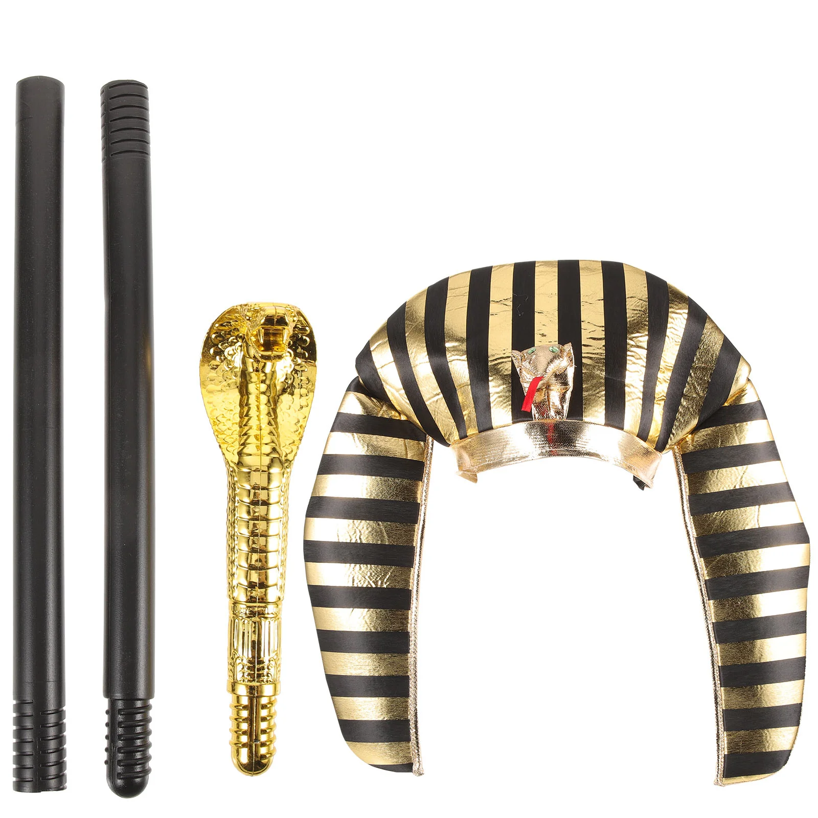 1 Set Egyptian Pharaoh Costume Includes Gold Plated Snake Scepter Egyptian Hat Halloween Cosplay Prop Party Accessories
1 Set Egyptian Pharaoh Costume Includes Gold Plated Snake Scepter Egyptian Hat Halloween Cosplay Prop Party Accessories