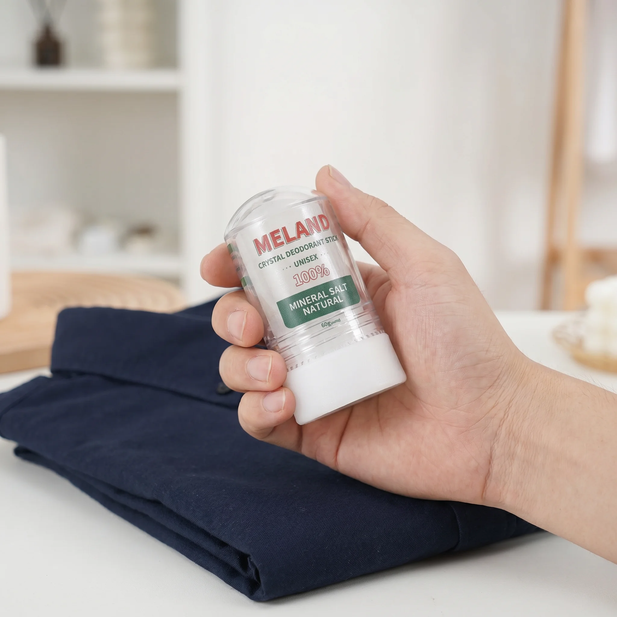 60g Crystal Deodorant Stick Unscented for Women and Men 100% Natural Alum Salt Stone Rock-Mineral Rock Non-Sticky Mineral
60g Crystal Deodorant Stick Unscented for Women and Men 100% Natural Alum Salt Stone Rock-Mineral Rock Non-Sticky Mineral