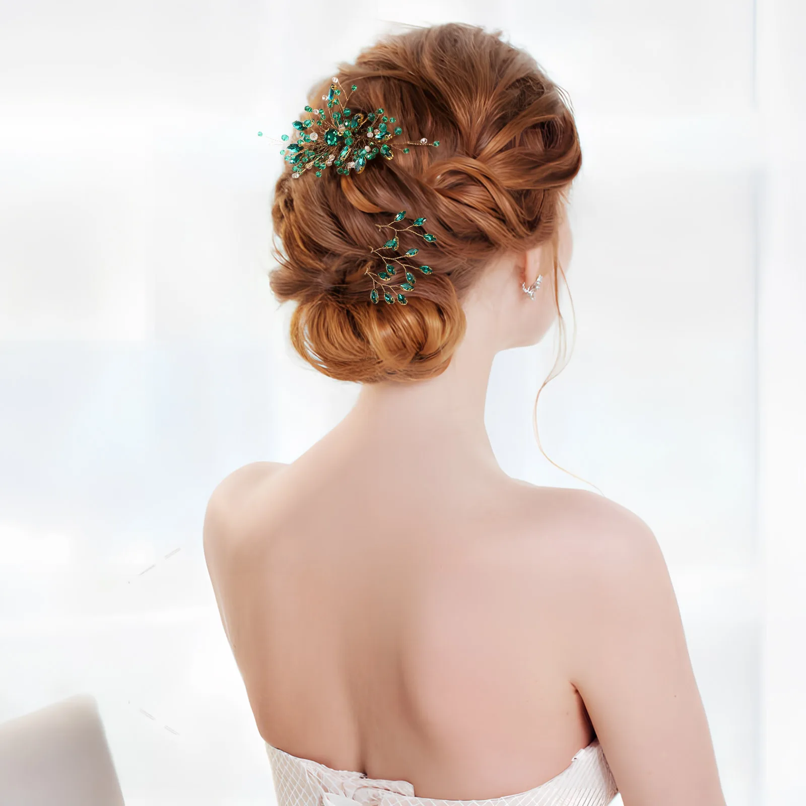 1Set Bridal Hair Combs Decorative Rhinestone Side Pins Green Wedding Hair Jewelry Clips for Women Comb Clips for Women
1Set Bridal Hair Combs Decorative Rhinestone Side Pins Green Wedding Hair Jewelry Clips for Women Comb Clips for Women