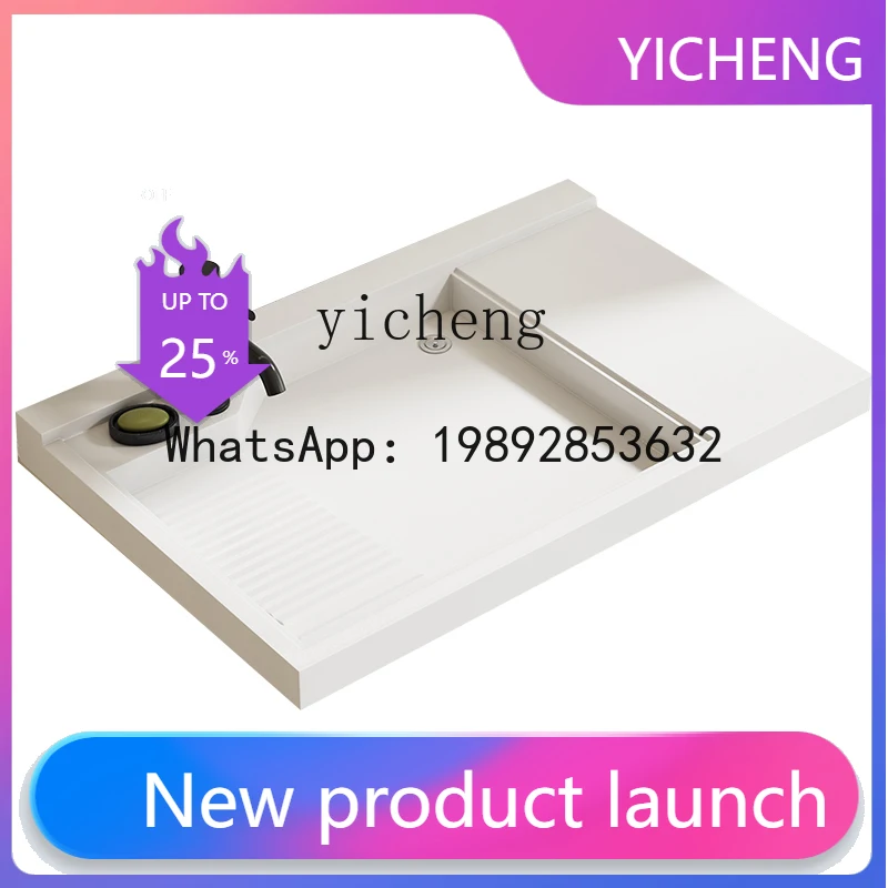 EE balcony laundry basin with rubbing board household washing machine countertop wash basin quartz stone integrated sink
EE balcony laundry basin with rubbing board household washing machine countertop wash basin quartz stone integrated sink