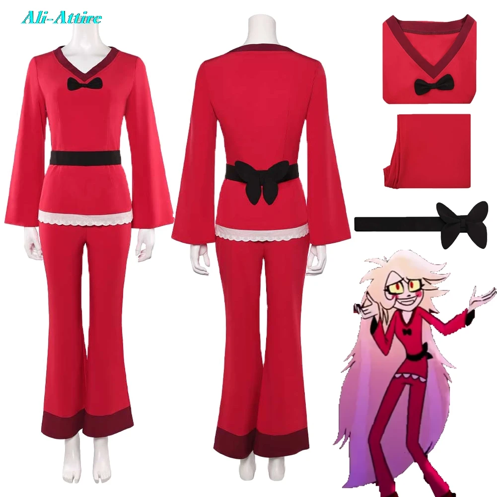 TV Hell Inn Косплей Чарли Морнингстар Топ Брюки Одежда Женская Вечеринка Маскировка Хэллоуин Костюм Карнавальный Костюм Для Ролевых Игр Костюмы
TV Hell Inn Косплей Чарли Морнингстар Топ Брюки Одежда Женская Вечеринка Маскировка Хэллоуин Костюм Карнавальный Костюм Для Ролевых Игр Костюмы