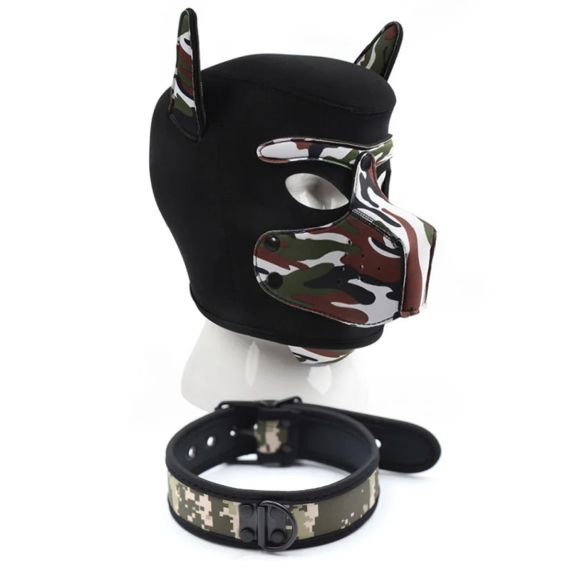 Puppy Cosplay Unisex Open Mouth Full Face Fetish Head Hood With Collar Halloween Party Dog Role Play Adults Mask Exotic Costumes
Puppy Cosplay Unisex Open Mouth Full Face Fetish Head Hood With Collar Halloween Party Dog Role Play Adults Mask Exotic Costumes