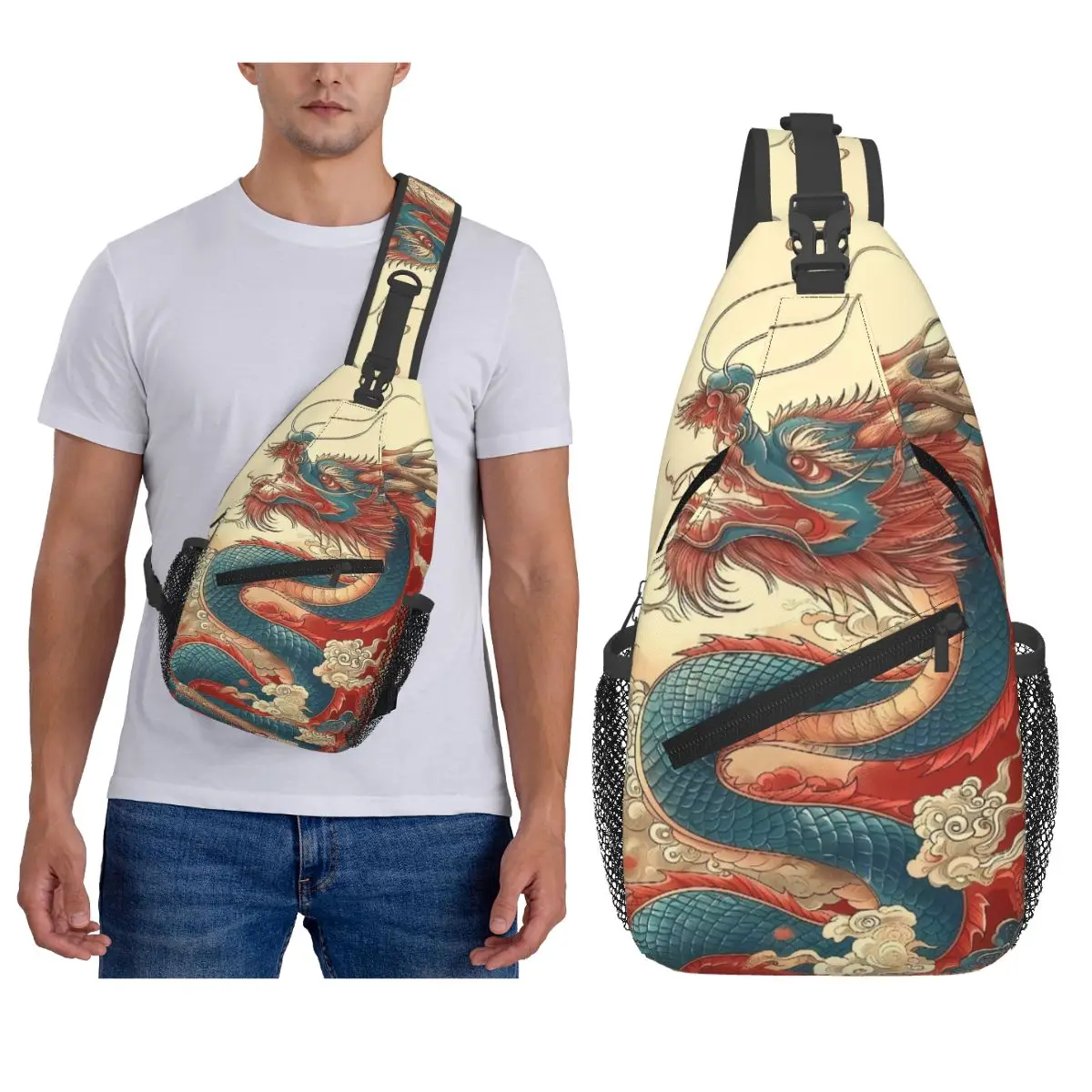 White Chinese Dragon Mythical Monster Chest Bag Men Sling Crossbody Backpack Chest Bag Travel Hiking Daypack Shoulder Bag
White Chinese Dragon Mythical Monster Chest Bag Men Sling Crossbody Backpack Chest Bag Travel Hiking Daypack Shoulder Bag