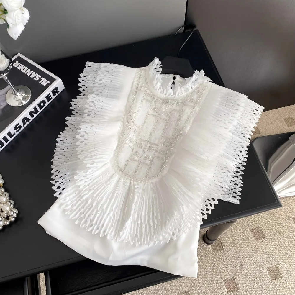 Высококачественная женская лоскутная рубашка, летний облегающий топ без рукавов во французском стиле
Высококачественная женская лоскутная рубашка, летний облегающий топ без рукавов во французском стиле