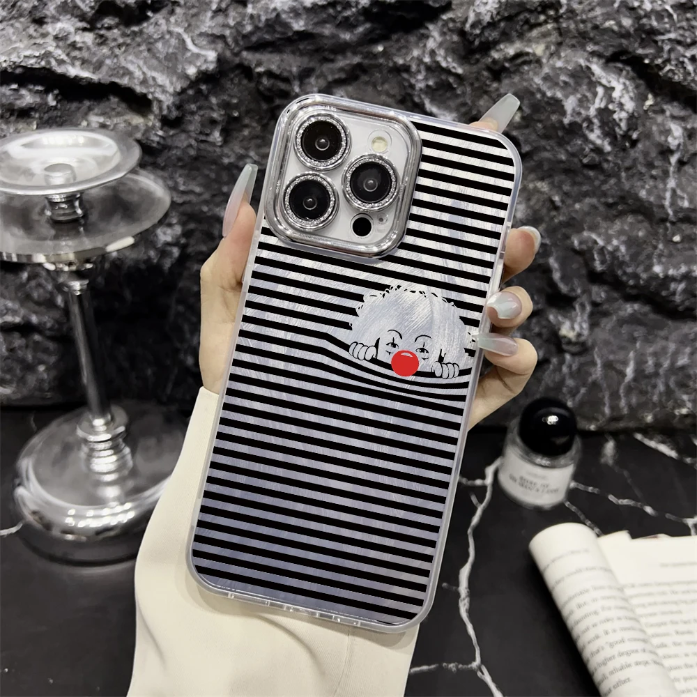 Cute Clown Line Silicone Phone Case For Iphone 15 14 Plus 13 12 11 Pro Max Cover Luxury Anti Drop Fundas Cases Woman Carcasa
Cute Clown Line Silicone Phone Case For Iphone 15 14 Plus 13 12 11 Pro Max Cover Luxury Anti Drop Fundas Cases Woman Carcasa