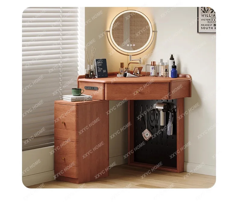 Corner Bedside Vanity Table Modern Drawers Small Chair Dressing Table Vintage Maquillaje Trendy Furniture
Corner Bedside Vanity Table Modern Drawers Small Chair Dressing Table Vintage Maquillaje Trendy Furniture