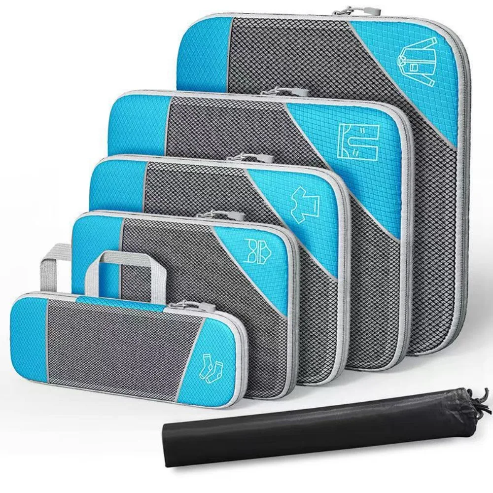 6PCS Lightweight Travel Packing Cubes Set Expandable Multi-Functional Compression Packing Cubes Visual Mesh Space-Saving
6PCS Lightweight Travel Packing Cubes Set Expandable Multi-Functional Compression Packing Cubes Visual Mesh Space-Saving