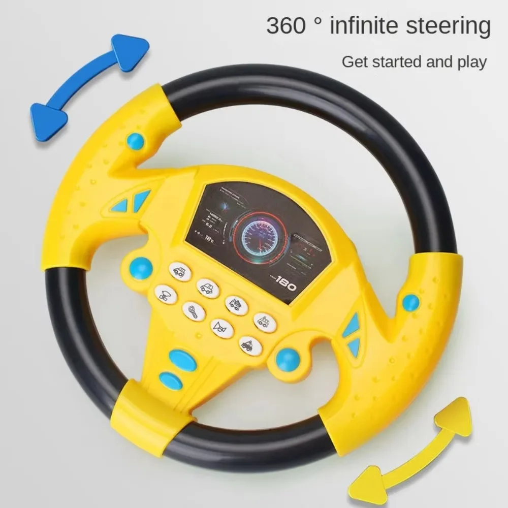360 ° Rotation Simulation Steering Wheel Toys Montessori Multi Functional Copilot Music Steering Wheel Interactive Simulation
360 ° Rotation Simulation Steering Wheel Toys Montessori Multi Functional Copilot Music Steering Wheel Interactive Simulation