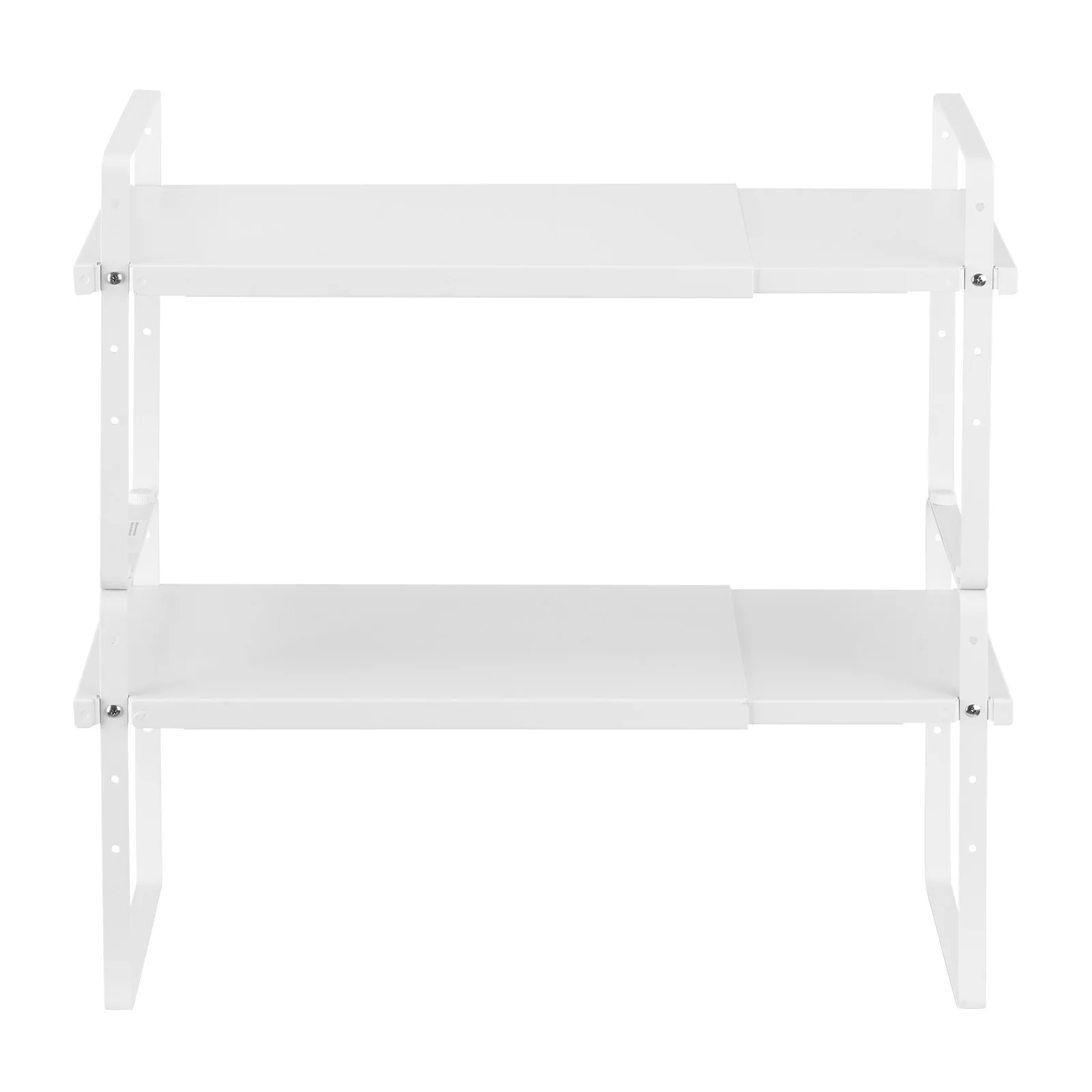 Elevated Dual-Level Cabinet Organizer, Stackable Countertop Shelf, Flexible Storage for Kitchen, Bathroom, Office, White
Elevated Dual-Level Cabinet Organizer, Stackable Countertop Shelf, Flexible Storage for Kitchen, Bathroom, Office, White