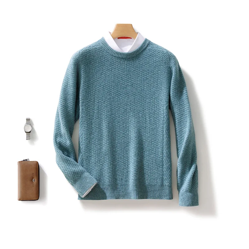 Autumn Winter 100% Merino Wool New O-Neck Men's Sweater Pullover Cashmere Solid Color Long Sleeves Casual Fashion Clothing Top
Autumn Winter 100% Merino Wool New O-Neck Men's Sweater Pullover Cashmere Solid Color Long Sleeves Casual Fashion Clothing Top
