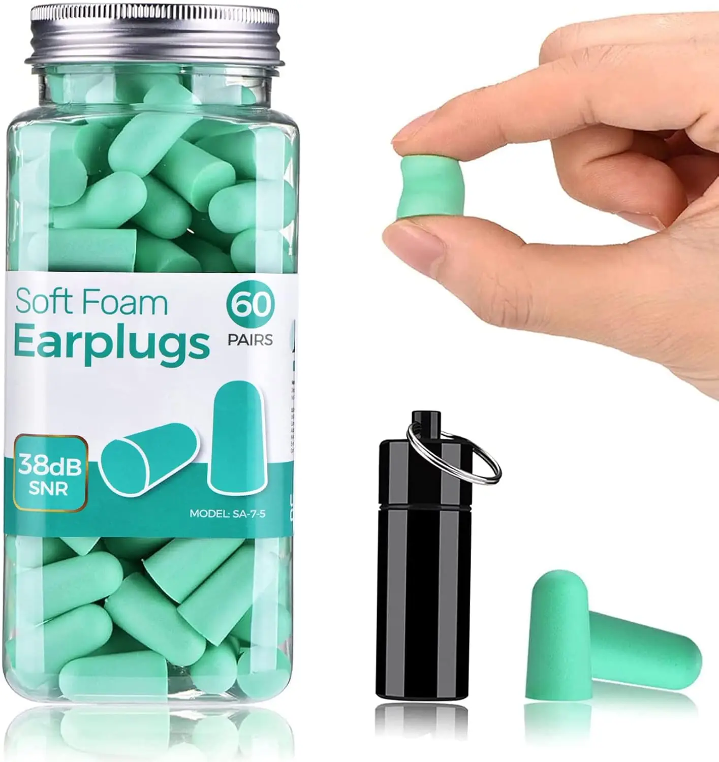 Ultra Soft Ear Plugs, 120 Pcs High Noise Cancelling with Aluminum Case, for Sleeping, Snoring, Study, Work, Side Sleeper
Ultra Soft Ear Plugs, 120 Pcs High Noise Cancelling with Aluminum Case, for Sleeping, Snoring, Study, Work, Side Sleeper