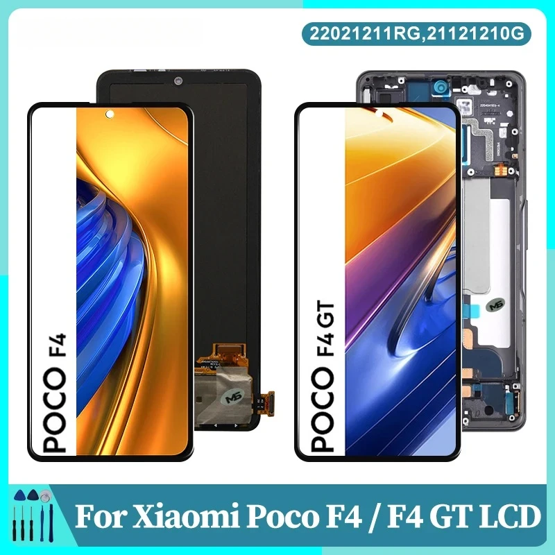 LCD Display For Xiaomi Poco F4/F4 GT Touch Screen Digitizer Assembly21121210G Display LCD Repacement Part
LCD Display For Xiaomi Poco F4/F4 GT Touch Screen Digitizer Assembly21121210G Display LCD Repacement Part