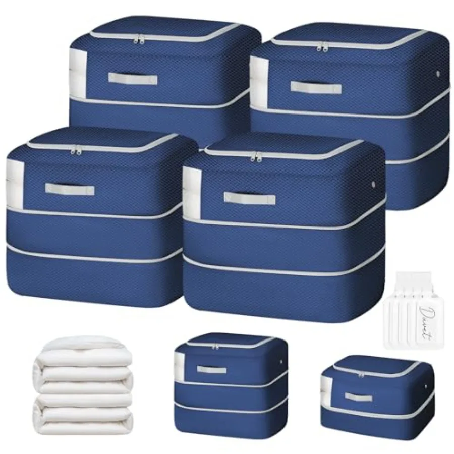 Comforter Storage Bag - 110L Large Capacity Blanket Storage Bags Ultra Space Saving Self Compression Organizer, Washable Compre
Comforter Storage Bag - 110L Large Capacity Blanket Storage Bags Ultra Space Saving Self Compression Organizer, Washable Compre