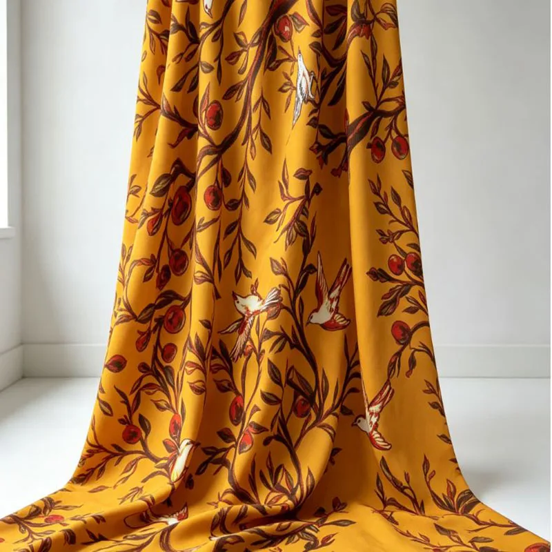 Bird and Branch Printed Chiffon Fabric DIY Sewing Cloth for Dress Bedding Bag Curtain Home Decoration
Bird and Branch Printed Chiffon Fabric DIY Sewing Cloth for Dress Bedding Bag Curtain Home Decoration