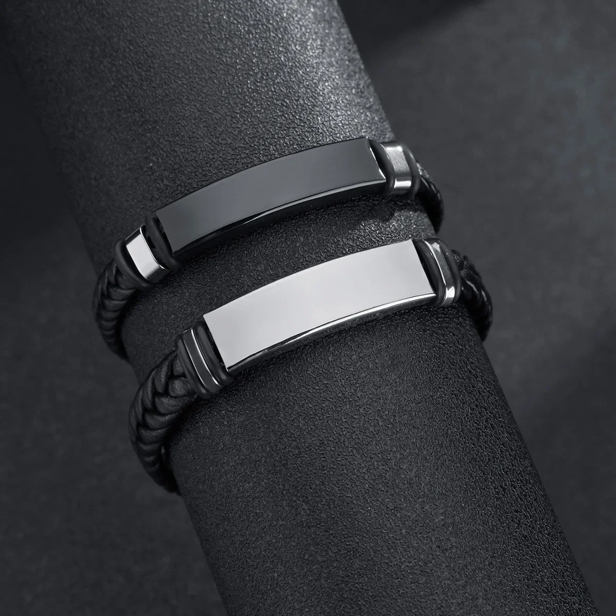 Punk Twist Braid Leather Rope Bracelets For Men Silver Color Stainless Steel Homme Bracelet Hiphop Rock Fashion Jewelry Gift
Punk Twist Braid Leather Rope Bracelets For Men Silver Color Stainless Steel Homme Bracelet Hiphop Rock Fashion Jewelry Gift