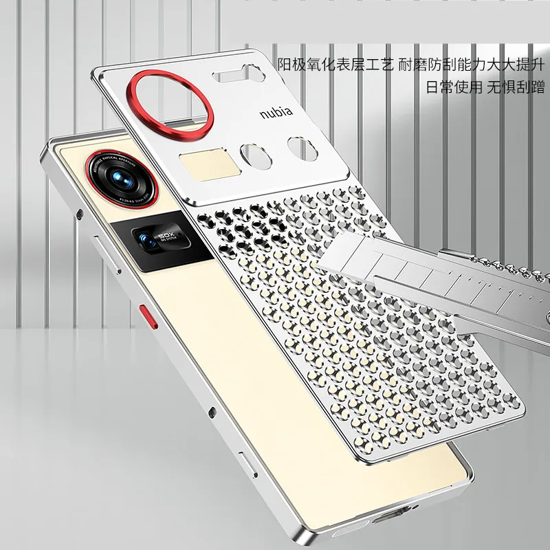 Металлический чехол для телефона с рассеиванием тепла для Nubia z70 ultra, охлаждающий полый алюминиевый противоударный чехол z70 ultra 
Металлический чехол для телефона с рассеиванием тепла для Nubia z70 ultra, охлаждающий полый алюминиевый противоударный чехол z70 ultra