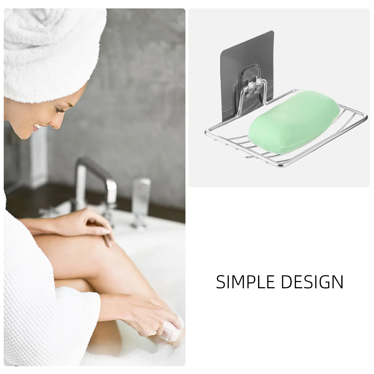 2Pcs Wall Mount Soap Holder Stainless Steel Drainable Design Keeps Soap Dry Bathroom Shower Accessory for Home Hotel Use
2Pcs Wall Mount Soap Holder Stainless Steel Drainable Design Keeps Soap Dry Bathroom Shower Accessory for Home Hotel Use