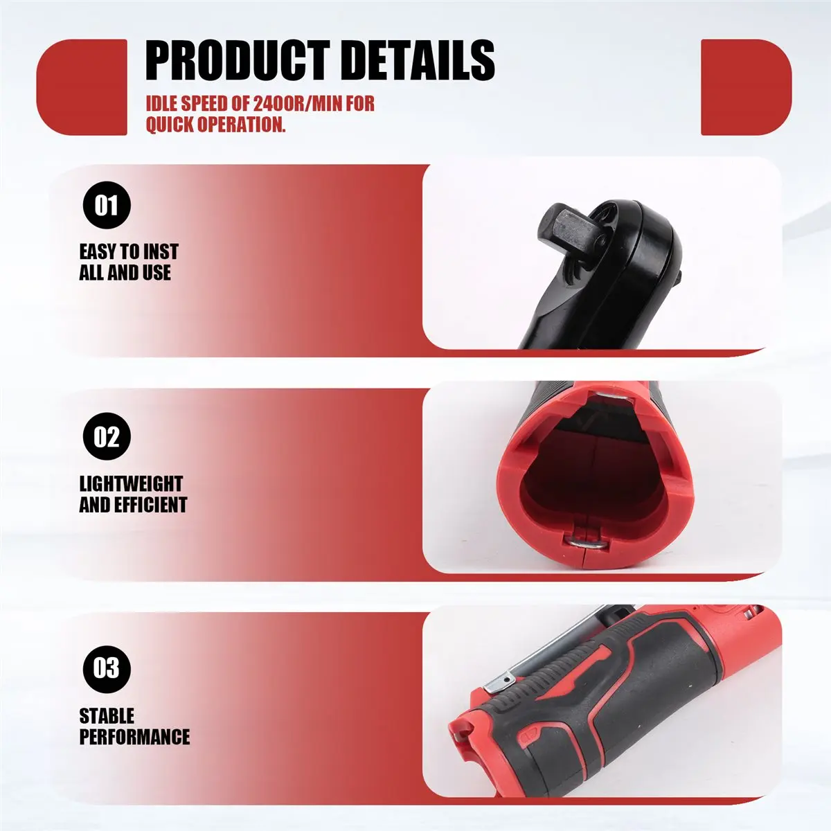 KSOL 18V Electric Ratchet Cordless 90 Degree Right Angle Torque Wrench Auto Repair Tool
KSOL 18V Electric Ratchet Cordless 90 Degree Right Angle Torque Wrench Auto Repair Tool