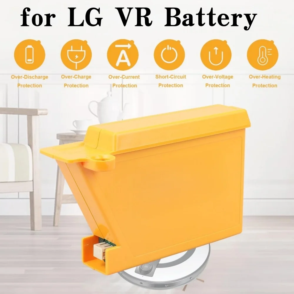 Перезаряжаемая литий-ионная батарея 14,4 В 5000 мАч для робота-пылесоса LG VR6270LVMB VR6370LVM, запасная часть.
Перезаряжаемая литий-ионная батарея 14,4 В 5000 мАч для робота-пылесоса LG VR6270LVMB VR6370LVM, запасная часть.