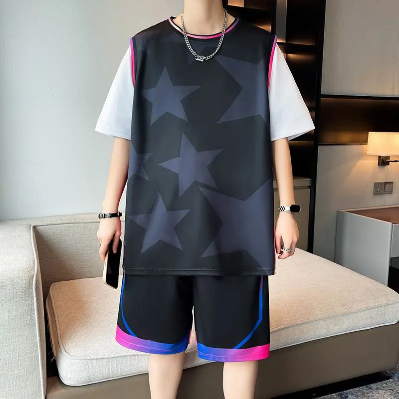 Summer New Teen Boys Basketball Jersey Set Short Sleeve Quick Dry Sportswear Casual Athletic Shorts Suits
Summer New Teen Boys Basketball Jersey Set Short Sleeve Quick Dry Sportswear Casual Athletic Shorts Suits